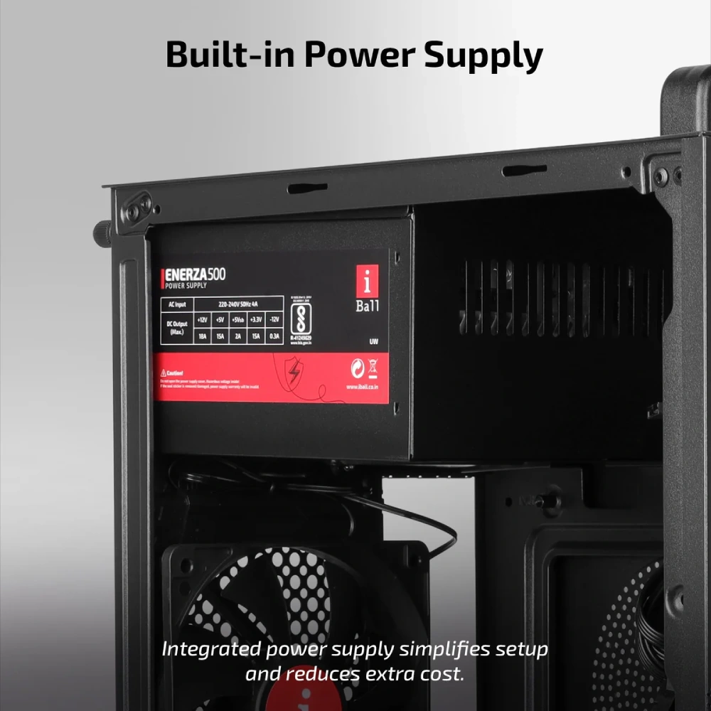 Iball Cabinet With Smps MT : 40 Black view 4